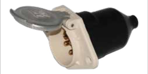 Socle de prise (ISO 3731 – Type S) 7P/24V Erich Jaeger 111063