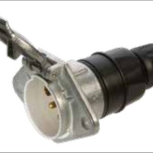 Socle de prise (ISO 3731 – Type S) 7P/24V — nickel (Ni), manchon à visser Erich Jaeger 111103