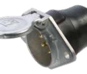 Socle de prise (ISO 1185 – Type N) 7P/24V — Sans conditionnement, standard (CuZn) Erich Jaeger 111094
