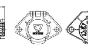 Socle de prise (ISO 3731 – Type S) 7P/24V Erich Jaeger 111101