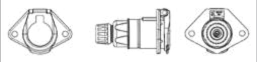 Socle de prise (ISO 1185 – Type N) 7P/24V — nickel (Ni) Erich Jaeger 111305