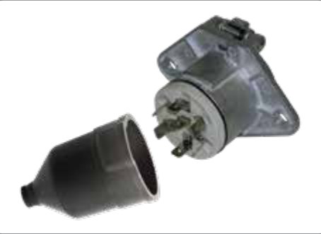 Socle de prise (ISO 3731 – Type S) 7P/24V — Sachet plastique, joint passe-fil Erich Jaeger 111330