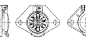 Socle de prise (ISO 1185 – Type N) 7P/24V Erich Jaeger 111182