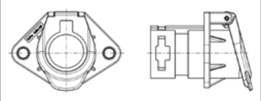 Socle de prise (ISO 3731 – Type S) 7P/24V 100% étanche «JAEGER Expert» Erich Jaeger 111318
