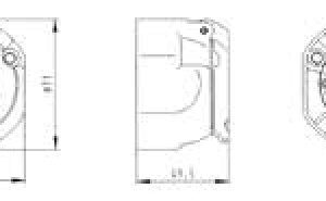 Socle de prise (ISO 11446) 13P/12V — micro-contacteur inverseur Erich Jaeger 121129