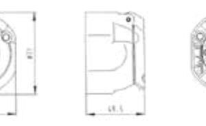 Socle de prise (ISO 11446) 13P/12V — micro-contacteur inverseur Erich Jaeger 121126