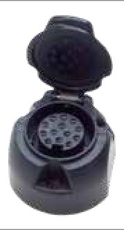 Socle de prise (ISO 11446) 13P/12V Erich Jaeger 121127