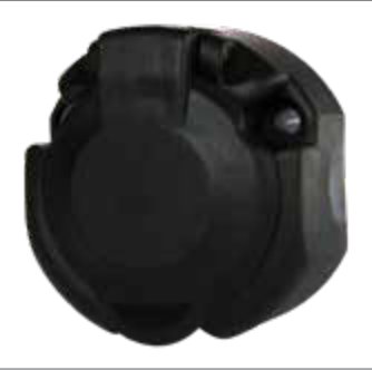 Socle de prise (ISO 11446) 13P/12V Economy — déconnection mécanique anti- brouillard Erich Jaeger 121172