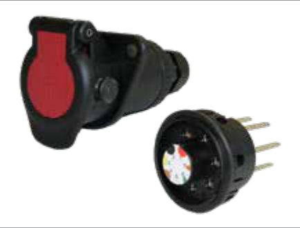 Socle de prise (ISO 7638-1 ABS, EBS, ADR) 7P/24V Erich Jaeger 141070