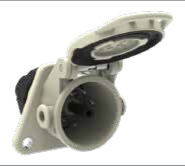 Socle de prise (ISO 25981) 7P/24V Erich Jaeger 141148