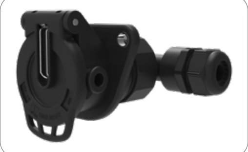 Socle de prise (ISO 7638-1) 7P/24V „JAEGER Basic“ — ABS, EBS, ADR, sertir (2x 4,0mm² + 5x 1,5mm²), manchon à visser Erich Jaeger 141157