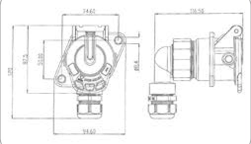 Socle de prise (ISO 7638-1) 7P/24V „JAEGER Basic“ — ABS, EBS, ADR, sertir (2x 4,0mm² + 5x 1,5mm²), manchon à visser Erich Jaeger 141157