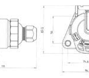 Socle de prise (ISO 7638-2 ABS, ADR) 5P/12V «JAEGER Basic» Erich Jaeger 141181