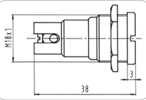 Socle de prise (ISO 4165) 1P/6-24V(16A) (Baladeuse-) Erich Jaeger 151007