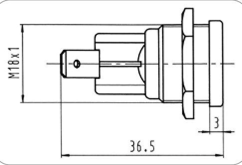 Socle de prise (ISO 4165) 1P/6-24V(16A) (Baladeuse-) Erich Jaeger 151013