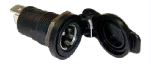 Socle de prise (ISO 4165) 2P/6-24V(16A) (Baladeuse-) Erich Jaeger 151059