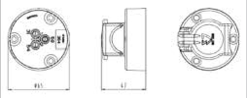 Socle de prise (Sans norme) 3P/6-24V(16A) — standard (CuZn) Erich Jaeger 151076