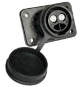 Socle de prise (VG 96917) 2P/24V(135A) — contacts femelles à braser/sertir (35/50mm²) Erich Jaeger 151218