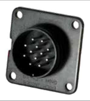 Socle de prise 12P/24V avec contacts mâles (VG 96923 A-12P / MS75021-1) Erich Jaeger 151220