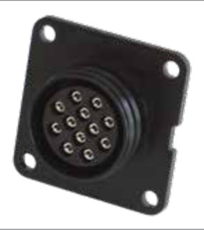 Socle de prise 12P/24V avec contacts femelles (VG 96923 A-12S / MS75021-2) Erich Jaeger 151221