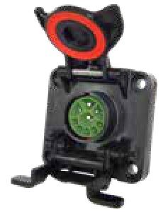 Socle de prise (ISO 11783-2) Connecteur côté tracteur – Passif 9P/12V «ISOBUS (IBBC) 150 Passive CM» Erich Jaeger 151232