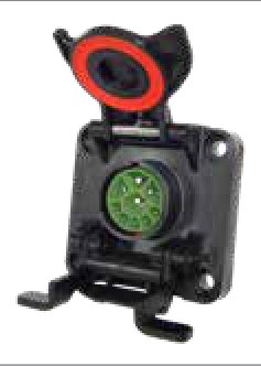 Socle de prise (ISO 11783-2) Connecteur côté tracteur – Passif 9P/12V «ISOBUS (IBBC) 150 Passive CM» Erich Jaeger 151232