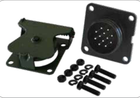 Socle de prise 12P/24V avec contacts mâles (VG 96923 A-12P / MS75021-1) Erich Jaeger 151310