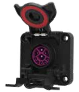 Socle de prise (ISO 11783-2) 9P/12V «Pass-Through» Erich Jaeger 153109