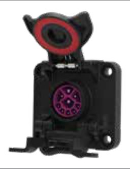 Socle de prise (ISO 11783-2) 9P/12V «Pass-Through» Erich Jaeger 153109