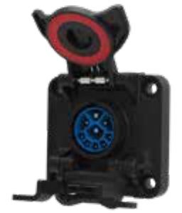 Socle de prise (ISO 11783-2) Connecteur côté tracteur 9P/12V «ISOBUS (IBBC) 120» Erich Jaeger 153110