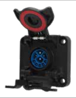 Socle de prise (ISO 11783-2) Connecteur côté tracteur 9P/12V «ISOBUS (IBBC) 120» Erich Jaeger 153110