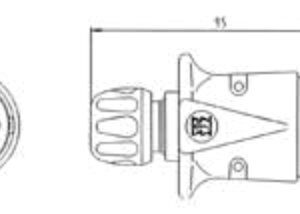Fiche de prise (ISO 3732 – Type S) 7P/12V Erich Jaeger 201007