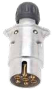Fiche de prise (ISO 1724 – Type N) 7P/12V — démonté, Sachet plastique Erich Jaeger 201063