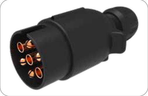 Fiche de prise (ISO 1724 – Type N) 7P/12V — 6,30mm – 8,30mm Erich Jaeger 201240