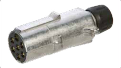 Fiche de prise (ISO 1185 – Type N) 7P/24V — passe-fil Erich Jaeger 211035