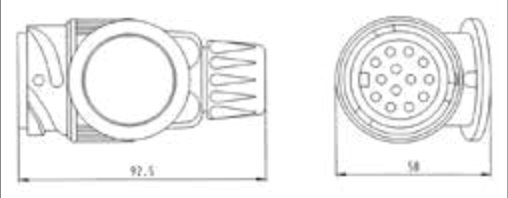 Fiche de prise (ISO 11446) 13P/12V — ERICH JAEGER, Sachet plastique 221044