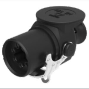 Fiche de prise (ISO 7638-2 ABS, EBS, ADR) 7P/12V — contacts femelles à sertir (2x 4,0mm² + 5x 1,5mm²), pour gaine annelée NW13 Erich Jaeger 241054