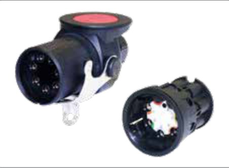 Fiche de prise (ISO 7638-1 ABS, EBS, ADR) 7P/24V — presse-étoupe, 9,00mm – 16,00mm Erich Jaeger 241070