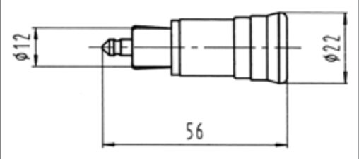 Fiche de prise (ISO 4165) 2P/6-24V(16A) (Baladeuse-) Erich Jaeger 251002