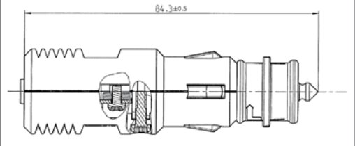 Fiche de prise (ISO 4165, SAE J563) 2P/6-24V(8A) (multi-application-) — avec fusible 8A, adaptateur inclu pour SAE J563 Erich Jaeger 251258