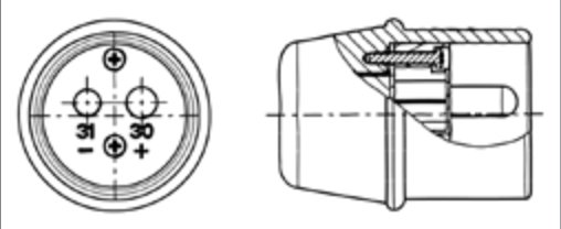 Fiche de prise (VDA 72594 C) 2P/24V(207A) Erich Jaeger 251207