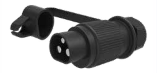 Fiche de prise (DIN 9680) 3P/6-24V(25A) — presse-étoupe, 7,00mm – 9,00mm Erich Jaeger 251100