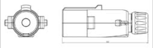 Fiche de prise (Sans norme) 1P/24V(300A) (rouge, Alimentation) Erich Jaeger 251281