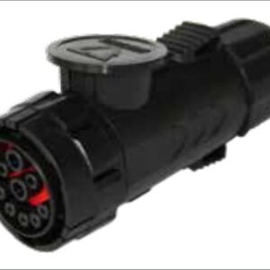Fiche de prise (ISO 11783-2) Connecteur côté machine-outil 9P/12V «ISOBUS (IBIC)» — contacts, 4x 0,5mm² + 2x 2,5mm² Erich Jaeger 251279