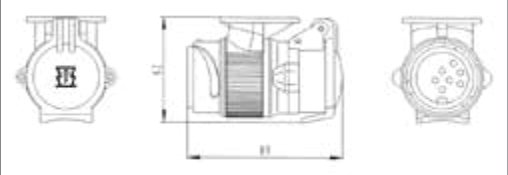 Adaptateur court du véhicule (13P/12V) vers remorque (7P/12V) Erich Jaeger 311041