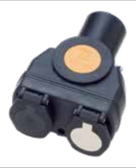 Adaptateur court avec fiche de prise 13P/24V (similaire ISO 12098) et 2x socles de prise 7P/24V (ISO 1185 + ISO 3731) Erich Jaeger 311039