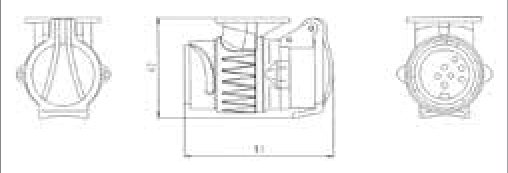 Adaptateur court du véhicule (13P/12V) vers remorque (7P/12V) Erich Jaeger 311041