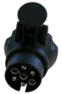 Adaptateur ultra court „MIKA 2“ du véhicule (7P/12V) vers remorque (13P/12V) — ERICH JAEGER, Sans conditionnement 311104