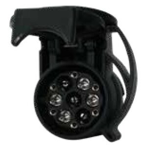 Adaptateur ultra court du véhicule (13P/12V) vers remorque (7+6P/12V) Erich Jaeger 311161