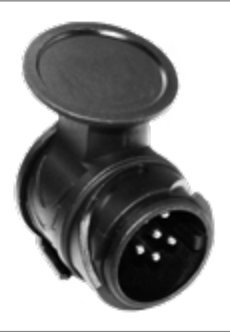 Adapatateur ultra court économique „Shorty“ du véhicule (13P/12V) vers remorque (7P/12V) Erich Jaeger 311164